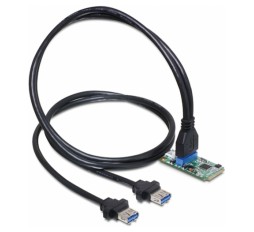 Slika izdelka: Kartica mini PCIe modul 1x19pin USB 3.0 Pin Header moški Delock