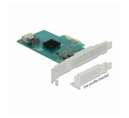 Slika izdelka: Delock kartica PCIe 4x SATA 6Gbs RAID HyperDuo + Low Profile 89051