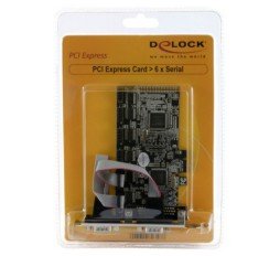 Slika izdelka: Delock kartica PCIe Serijska 6x RS232 + Low Profile 89347