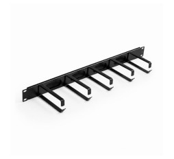 Slika izdelka: KELine organizator 1U rack 42x73mm kovinski z metlico črn RAB-VP-X81-A2