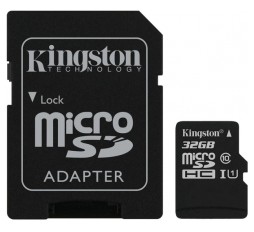 Slika izdelka: KINGSTON 32GB micSDHC Canvas Select Plus 100R A1 C10 Kartica + ADP