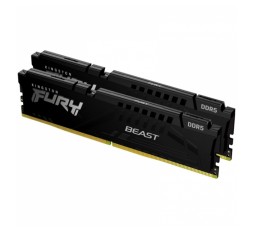 Slika izdelka: KINGSTON Fury Beast 64GB (2x32GB) 5200MT/s DDR5 CL40 XMP KF552C40BBK2-64 ram pomnilnik
