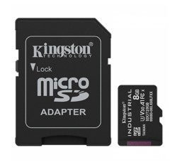 Slika izdelka: KINGSTON Industrial microSD 8GB Class10 UHS-I U3 V30 A1 SD adapter SDCIT2/8GB spominska kartica
