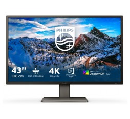 Slika izdelka: LED monitor Philips 439P1 s priključno postajo USB-C (42.5" 4K UHD) Serija P