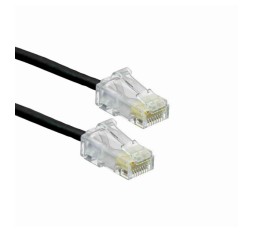 Slika izdelka: Leviton patch UTP CAT.6 3m črn 3,8mm HighFlex P24 6H4P0-10E