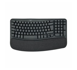 Slika izdelka: Logitech brezžična tipkovnica ergonomska Wave Keys črna SLO gravura
