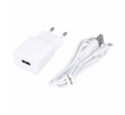 Slika izdelka: MAXLIFE ADAPTER+KABEL TYPE-C 1A WHITE