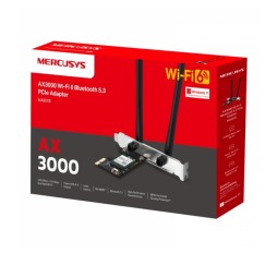 Slika izdelka: MERCUSYS MA80XE AX3000 WiFi 6 Bluetooth 5.3 Dual Band PCIe mrežna kartica