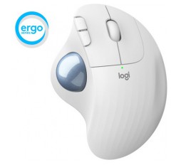 Slika izdelka: Miška Logitech ERGO M575 Wireless Trackball, Bluetooth, Unifying, bela