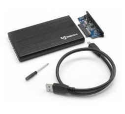 Slika izdelka: SBOX ohišje 6cm USB 3.0 HDC-2562 ALU črn