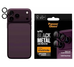 Slika izdelka: PANZERGLASS HOOPS IPHONE 18 PRO/17 PRO MAX BLACK