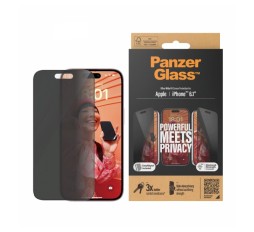 Slika izdelka: PANZERGLASS IPHONE 15 PRIVACY UWF+APLIKATOR