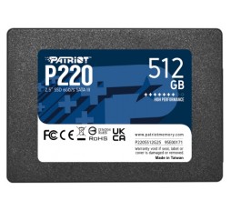 Slika izdelka: Patriot P220 512GB SSD SATA 3 2.5"