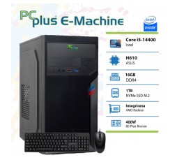 Slika izdelka: PCPLUS E-machine i5-14400 16GB 1TB NVMe SSD tipkovnica miška namizni računalnik