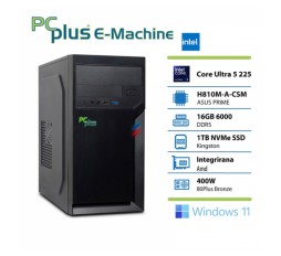 Slika izdelka: PCPLUS e-machine Ultra 5 225 16GB 1TB SSD Windows 11 Pro namizni računalnik