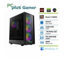 Slika izdelka: PCPLUS Gamer Ryzen 5 5600X 32GB 1TB RTX 5060 OC 8GB Windows 11 Home gaming namizni računalnik