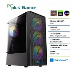 Slika izdelka: PCPLUS Gamer Ryzen 5 8400F 16GB 1TB RTX 5060 8GB Windows 11 Home gaming namizni računalnik