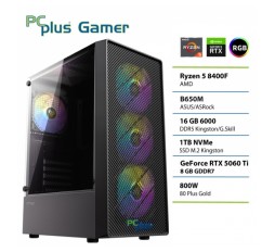 Slika izdelka: PCPLUS Gamer Ryzen 5 8400F 16GB 1TB RTX 5060Ti 8GB gaming namizni računalnik