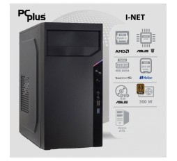 Slika izdelka: PCPLUS I-NET Ryzen 5 5600G 8GB NVMe M.2 SSD namizni računalnik