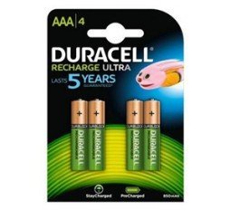 Slika izdelka: Polnilne baterije Duracell HR03-A AAA 850mAh NiMH (4 kos)
