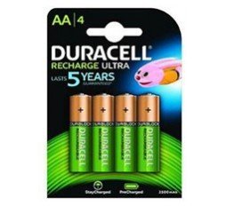Slika izdelka: Polnilne baterije Duracell HR06-P AA 2500mAh NiMH (4 kos)