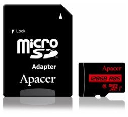 Slika izdelka: APACER microSD XC 128GB spominska kart. UHS-I U1 R85 Class 10 AP128GMCSX10U5-R