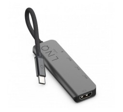 Slika izdelka: Priključna postaja LINQ 5 in 1, USB-C, HDMI 4K 60Hz, 2x USB-C PD 100W, 2x USB 3.2 Gen1, LQ48014