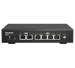 Slika izdelka: QNAP mrežno 6 portno stikalo 2x10Gb, 4x 2,5Gb RJ45