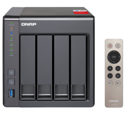 Slika izdelka: QNAP NAS strežnik za 4 diske, 8GB ram, 2x 1Gb mreža, HDMI