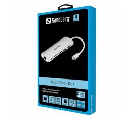 Slika izdelka: Sandberg USB-C Dock HDMI + LAN + SD + USB, 61W