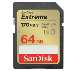Slika izdelka:  SanDisk Extreme PLUS 32GB SDXC spominska kartica 170MB/s in 80MB/s branje/pisanje, UHS-I, Class 10, U3, V30