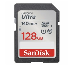 Slika izdelka: SanDisk Ultra 128GB SDXC spominska kartica 140MB/s