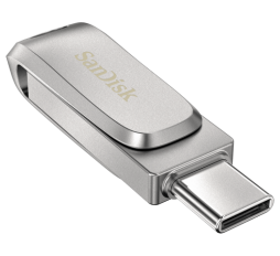 Slika izdelka: SanDisk Ultra Dual Drive Luxe USB Type-C 64GB 400MB/s USB 3.1 Gen 1, srebrn