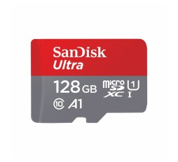 Slika izdelka: SanDisk Ultra microSDXC 128GB + SD Adapter 100MB/s Class 10 UHS-I