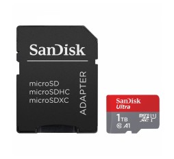 Slika izdelka: SanDisk Ultra microSDXC 1TB + SD Adapter 150MB/s  A1 Class 10 UHS-I