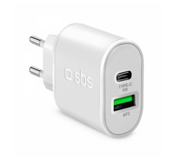 Slika izdelka: SBS ADAPTER ULTRA FAST USB-C 20W + USB-A 18W BEL