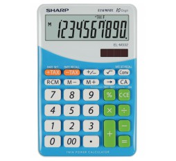 Slika izdelka: SHARP kalkulator EL332BBL, 10M, namizni