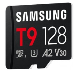 Slika izdelka: Spominska kartica Samsung T9, micro SDXC, 128GB, U3, V30, A2, UHS-I, 200 MB/s