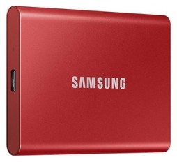 Slika izdelka: SSD 2TB Type-C USB 3.2 Gen2 V-NAND UASP, Samsung T7, rdeč