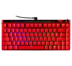 Slika izdelka: Tipkovnica ASUS ROG Falchion Ace 75HE, ROG HFX V2 Mag Analog, RGB, lava red, US