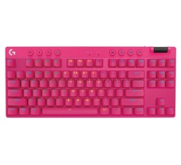 Slika izdelka: Tipkovnica Logitech G PRO X TKL Brown Tactile, Lightspeed, roza, USB, SLO g.
