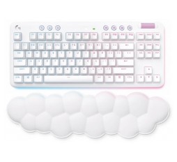 Slika izdelka: Tipkovnica Logitech G715 TKL Wireless, Tactile, RGB, Bluetooth, bela, SLO g.