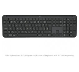 Slika izdelka: Tipkovnica Logitech Signature Slim K950, grafitna, SLO g.