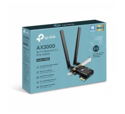 Slika izdelka: TP-LINK Archer TX55E AX3000 Wi-Fi 6 Bluetooth 5.0 PCI mrežna kartica