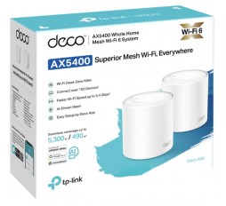 Slika izdelka: TP-LINK Deco X60 V3.20 AX5400 WiFi 6 Mesh 2-pack dostopna točka