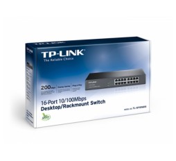 Slika izdelka: TP-LINK TL-SF1016DS 16 Port 100Mbps Rackmount mrežno stikalo / switch
