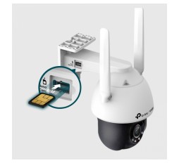 Slika izdelka: TP-LINK VIGI C540-4G 4mm 4MP Full-Color dnevna/nočna IR 4G QHD zunanja nadzorna kamera