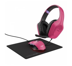 Slika izdelka: TRUST GAMING GXT 790P SLUŠALKE+MIŠKA+PODLOGA ROZA