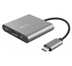 Slika izdelka: TRUST MULTIPORT DALYX 3/1 USB-C ADAPTER ALUMINIJ