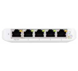 Slika izdelka: Ubiquiti USW-Flex-Mini-5 5-Port managed Gigabit Ethernet switch powered by 802.3af/at PoE or 5V, 1A USB-C power adapter